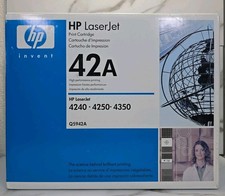 Genuine HP LaserJet 42A BLACK Toner Print Cartridge High Yield Q5942A Sealed/New