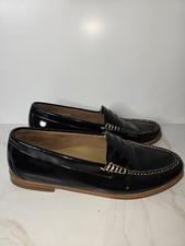 GH Bass Weejuns Heritage Larson Penny Loafer Black Patent Leather Women's SZ 11M