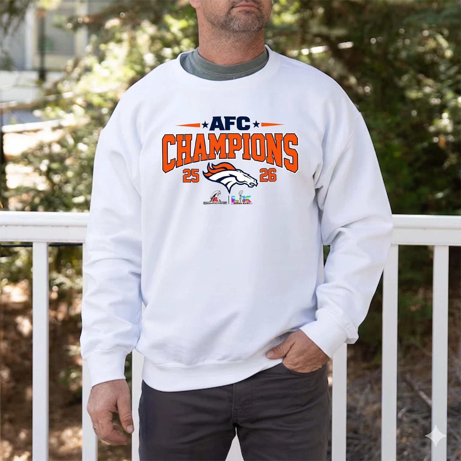Denver Broncos AFC Champions 2025 2026 Sweatshirt