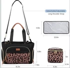 Lovevook Diaper Bag Travel Diaper Tote With Changing Pad For Travel Black