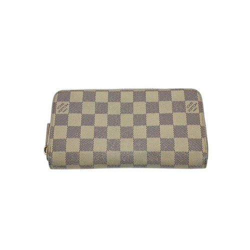 Used LOUIS VUITTON◆Zippy Wallet_Damier Azur/PVC/WHT/Ladies