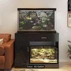 40 Gallon Fish Tank Stand, 29-50 Gallon Aquarium Stand, Black Tank Stand, Fish