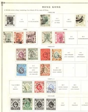 Early Hong Kong Stamp Collection, Used, See Description