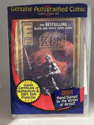Zen Intergalactic Ninja #0 Entity Comics 1993 Gold Border Signed Steve Stern COA
