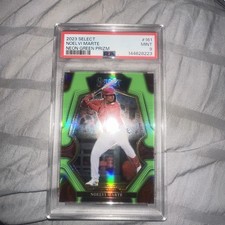 2023 Panini Select - Premier Level Noelvi Marte #161 Neon Green Prizm 25/75 (RC)