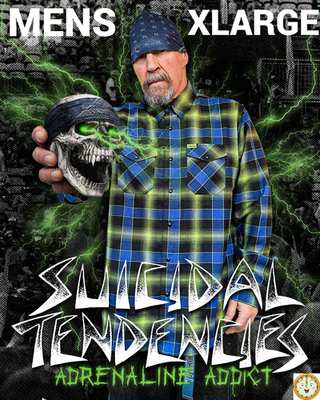 DIXXON x SUICIDAL TENDENCIES-ADRENALINE ADDICT Collab Flannel