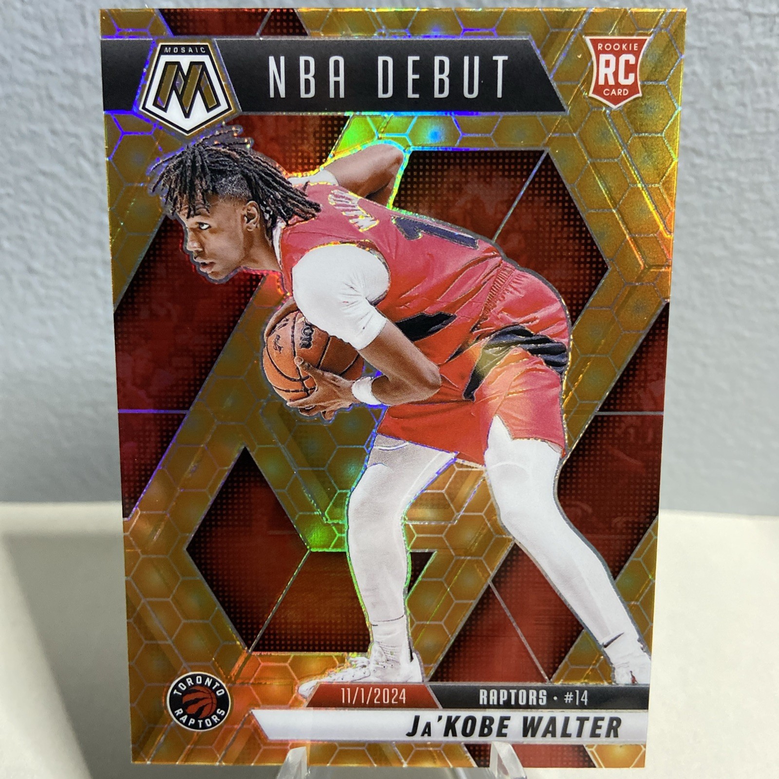 Ja Kobe Walter 2024-25 Panini Mosaic Honeycomb SSP Case Hit NBA Debut RC #253