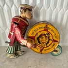 VINTAGE TIN WIND UP TOY - MARX BRANDED "LET THE DRUMMER BOY PLAY" ca. 1930s-40s
