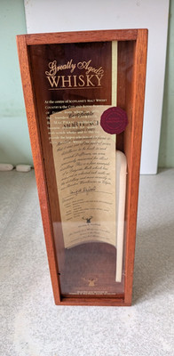RAR - LEERE MALT WHISKY FLASCHENVITRINE - MORTLACH 1949 - SPEYSIDE WHISKEY
