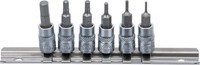 "Bit-Einsatz-Satz | Antrieb Innenvierkant 6,3 Mm (1/4\") | Innensechskant 1,5 - 6 "