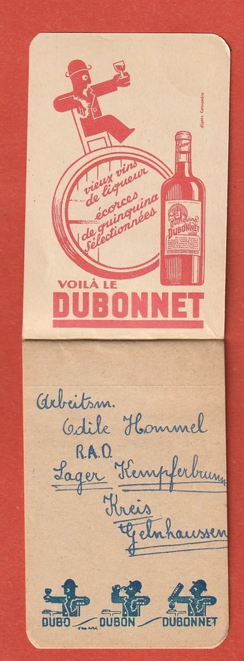 PETIT CARNET PUBLICITAIRE - DUBONNET VIN TONIQUE AU QUINQUINA - CHAT - Photo 3/4