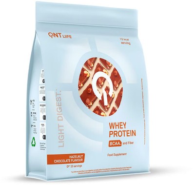 QNT Light Digest Whey Protein, 500 g Beutel, Hazelnut Chocolate