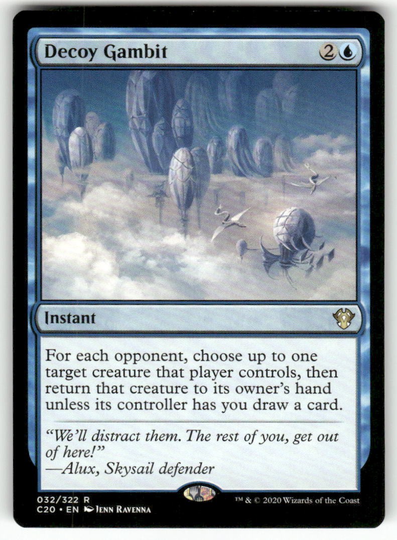 Decoy Gambit 32 Rare Commander 2020 Magic: The Gathering Near Mint