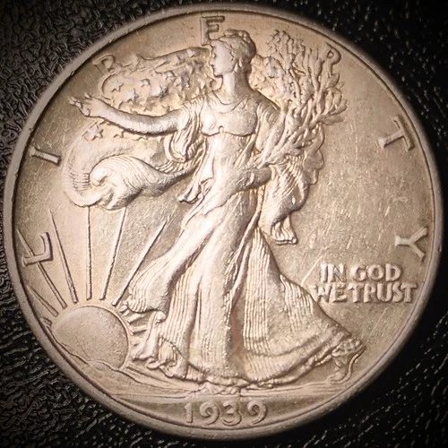 1939 S Walking Liberty Half Dollar - AU - 90% Silver 50C