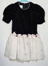 Vintage 90s Girls Velvet Dress 6X Christmas Holiday Event Church Bows