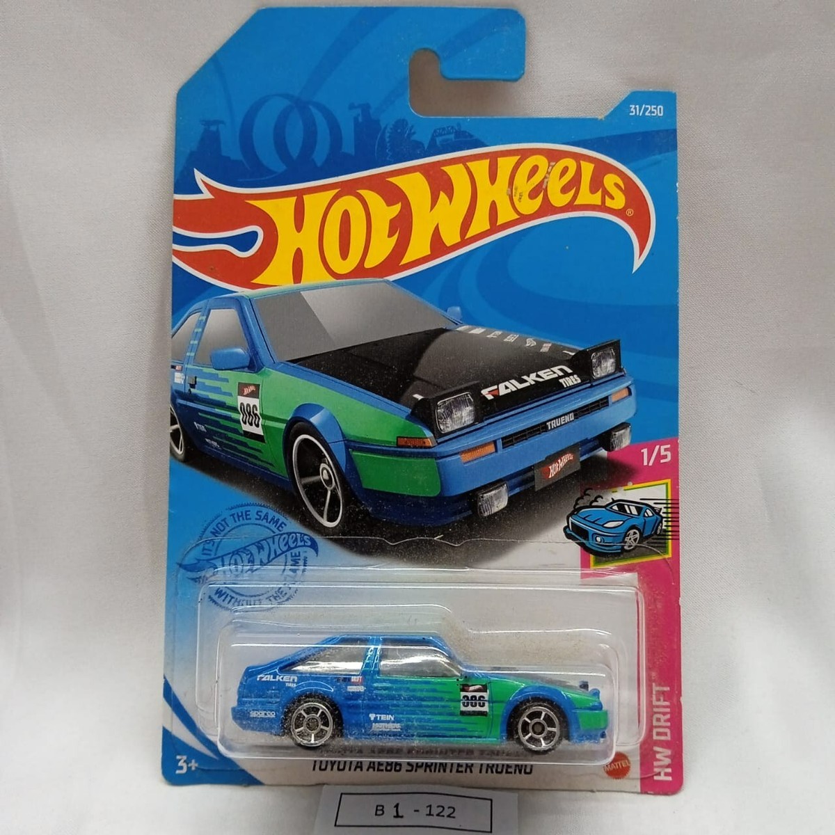 NEW Hotwheels Toyota AE86 Sprinter Trueno 31/250 HW Drift 1/5 | eBay
