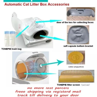 TONEPIE Automatic Cat Litter Box Accessories Bin Door Bottom Ventilation Capsule