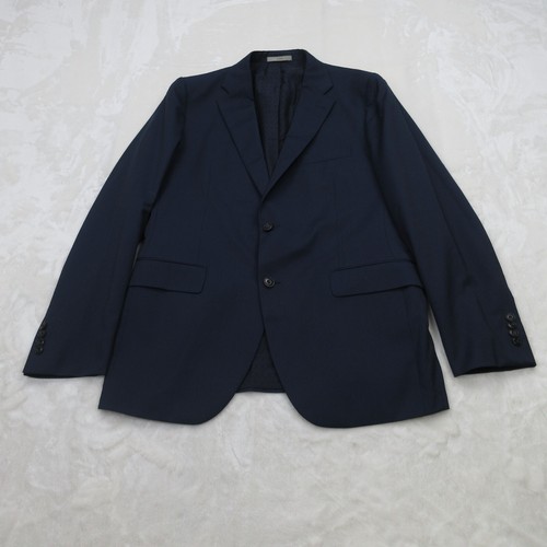 Boglioli 2 Piece Suit Mens 42R Blue Virgin Wool Blazer Pants Pencil Stripe Italy - Picture 3 of 24