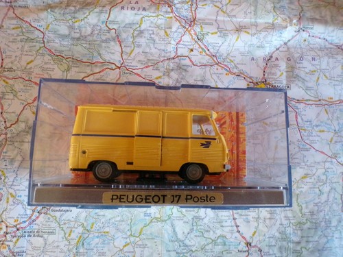 Peugeot J7 Fourgon Police 1966 Gris - Miniature Norev 1/43, Boîte D'origine