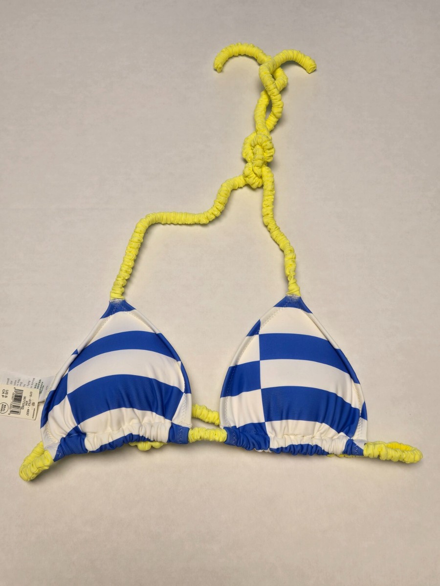 checkered swimsuit top