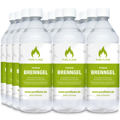 Brenngel 6-30 Liter für Gel Kamine + Gel Feuerstellen in 1L. Flaschen