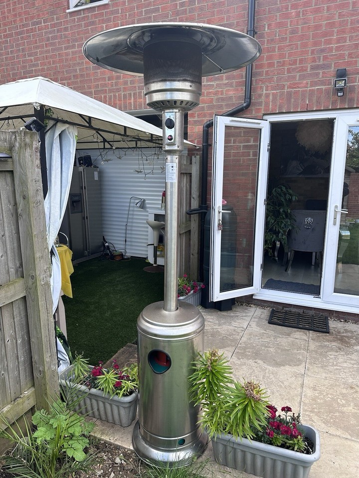 Enders Elegance Gas Patio Heater Silver 4000591093234 eBay