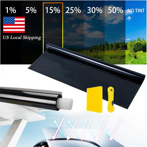 300CM 15% VLT Uncut Roll Window Tint Film 20" x 10ft Feet Car Home Office Glass - Picture 2 of 12