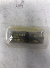 ALLEN-BRADLEY RESISTOR 220 OHM 1/8 WATT 10% TOL TOLERANCE 50PK  - NOS