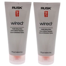 Rusk Flexible Styling Cream - 6 oz Pack of 2