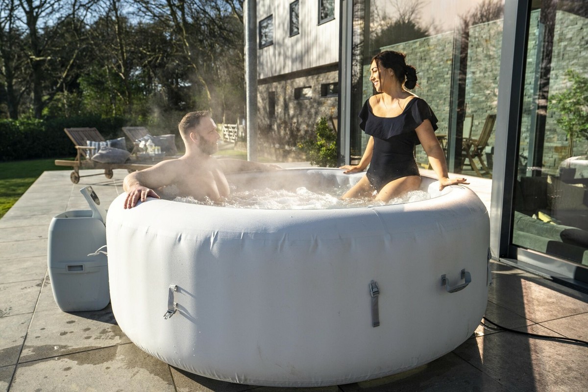 Bestway Lay-Z-Spa Paris Inflatable Hot Tub | 4-6 People | LED