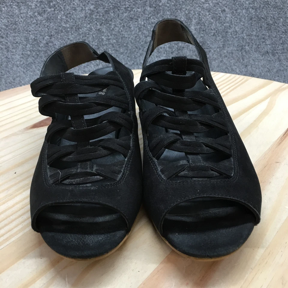 Sandalias Paul Green para mujer US9 para mujer 6,5 Mattie informales punta abierta con tira trasera negras Foto 4 de 4