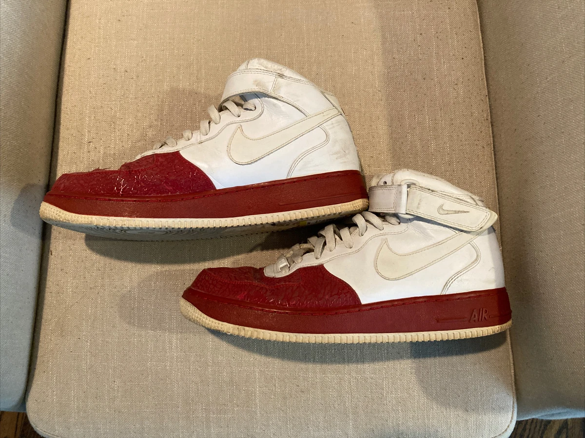 Vintage NIKE AIR FORCE 1 ~ AF-1 ‘82 High US 11.5 315123-111 White &Red