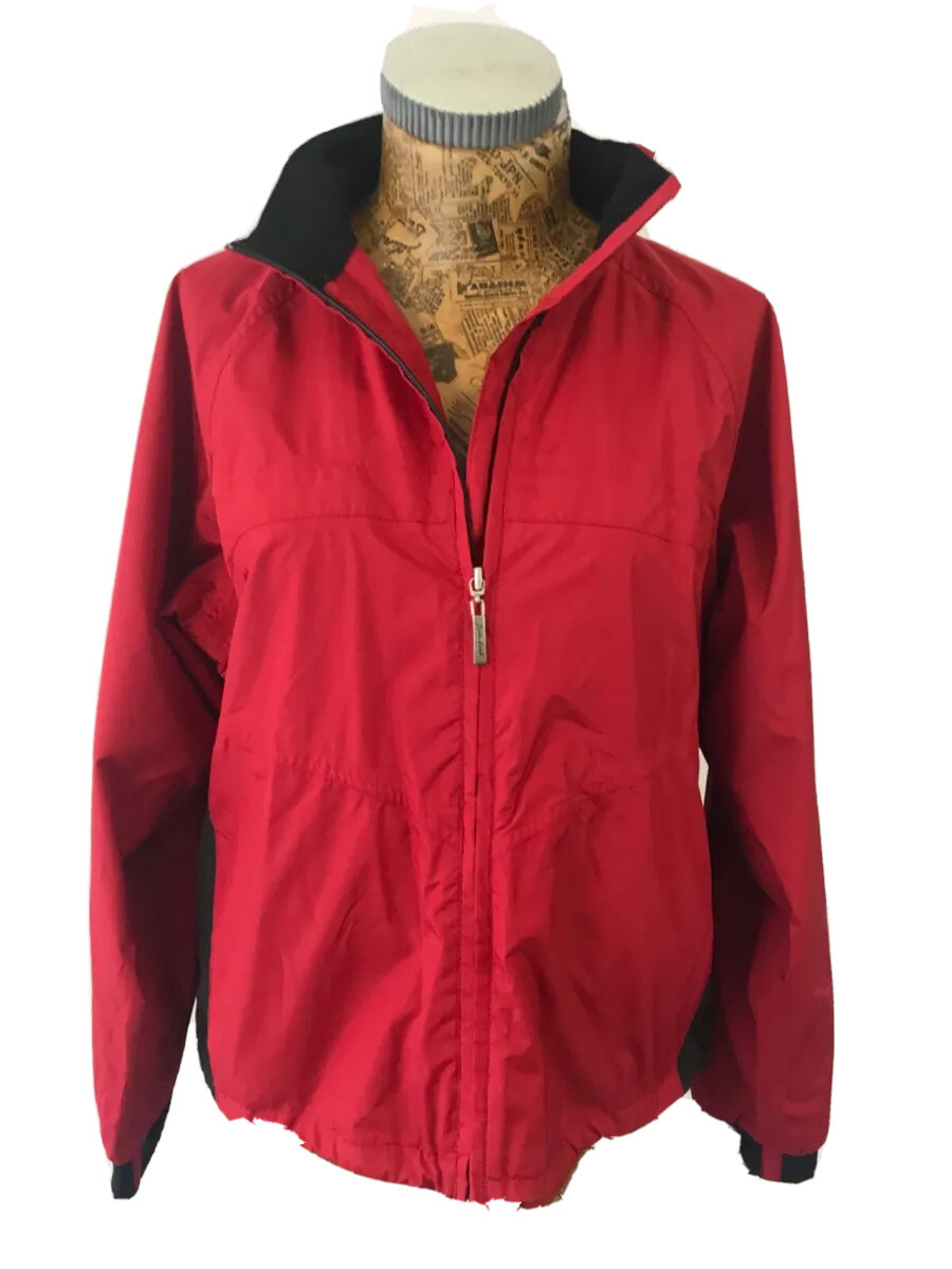 GREEN LAMB GOLF JACKET XS 10 Womens Red Black Golfing Womens