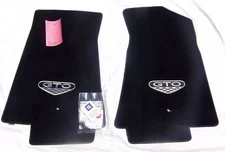 Pontiac GTO 2pc Custom Fit Carpet Floor Mat Set Black w/Silver GTO Logo Fit 2004