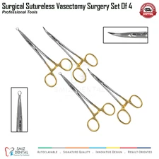Vasectomy Surgery, Surgical Lab Kit German Stainless Steel - Set of 4 UKCA