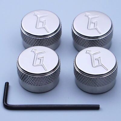 4 PCS Guitar Knob G Arrow Speed Control Knob Stainless Steel Fit Gret-ch Guitar