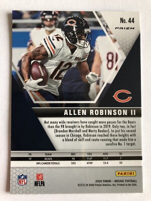 2020 Panini Mosaic Allen Robinson II Blue Reactive Prizm BEARS | eBay