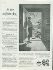 1956 Instant Postum Coffee Flavor Vintage Print Ad Outgrow Fun Anti-Caffeine SP1