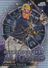 CHRISTIAN YELICH TOPPS COSMIC CHROME ASTROLOGICALLY ALIGNED BREWERS #21 2024 24
