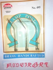MODEL POWER-495-HO-3 STREETLIGHTS-BRASS HANDCRAFTED-NEW