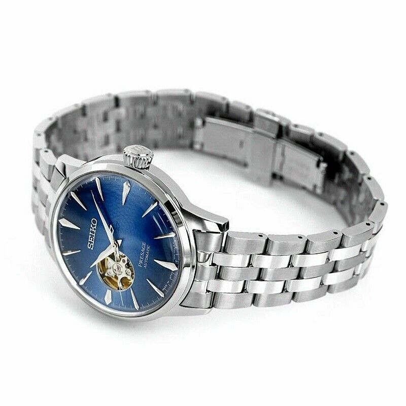 Seiko Presage Cocktail Time Blue Acapulco Open Heart Automatic SSA439  SSA439J1 SSA439J Men's Watch 