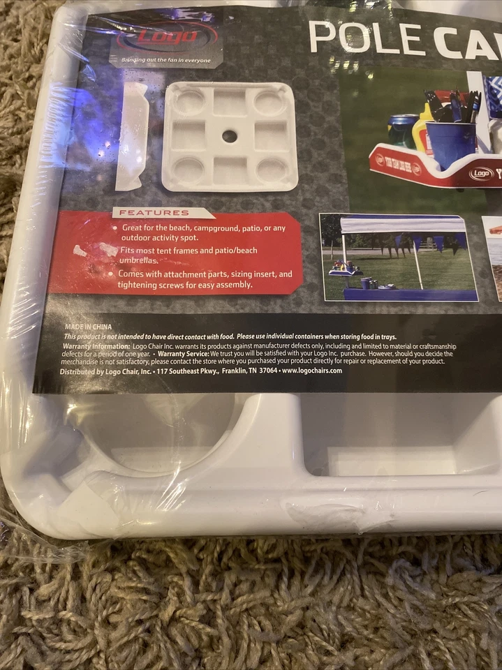 NUEVO Wake Forest Daemon Deacons Pole Caddy tienda bandeja para bebidas logotipo playa patio trasero Foto 3 de 4