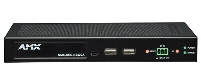 AMX NMX-DEC-N2422A 4K UHD 4:4:4 Video over IP Decoder with PoE 