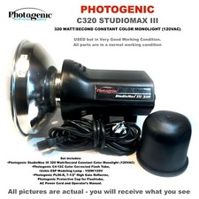 PHOTOGENIC C320 STUDIOMAX III WATT/SECOND CONSTANT COLOR MONOLIGHT 120VAC 