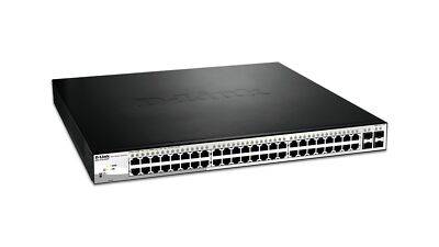 D-Link Smart Managed Layer 2+ Gigabit Ethernet PoE Switch with 4 RJ45/SFP Com...