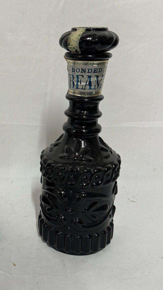 Vintage KY DRB-230 Bottle Liquor Jim Bean Black Glass Decanter