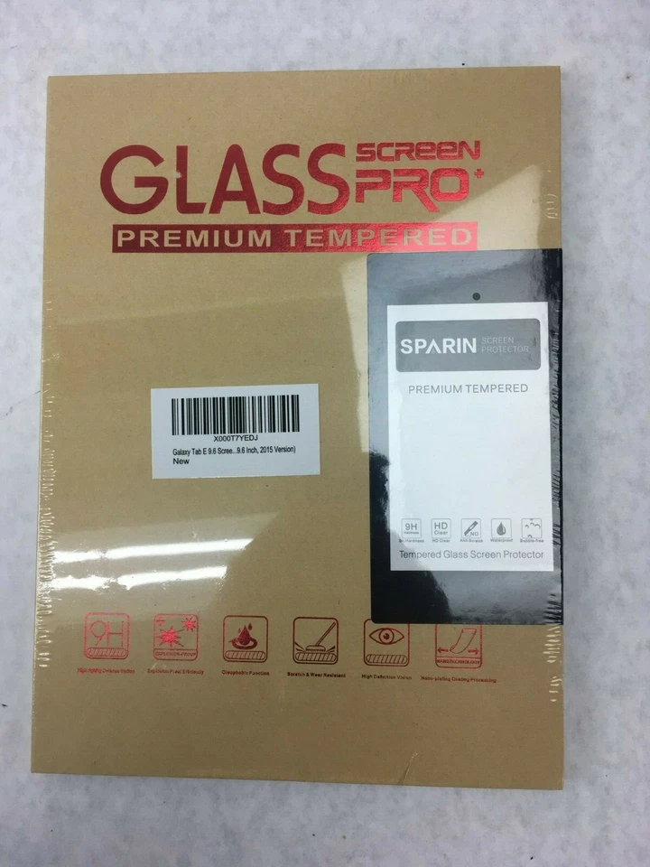 Premium Tempered 9H Glass Screen Protector For Samsung Galaxy Tab E 9.6 Lot of 7 - Image 3 of 4