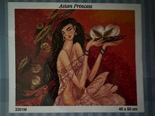 Printed needlepoint tapestry canvas Only princess Orchidea 2301 40x50 Cm