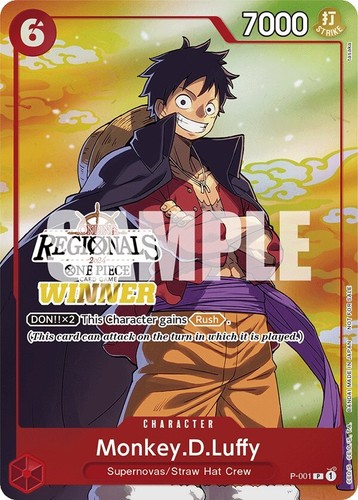 PSA 10 One Piece Card Game Monkey D. Luffy P-001 Championship