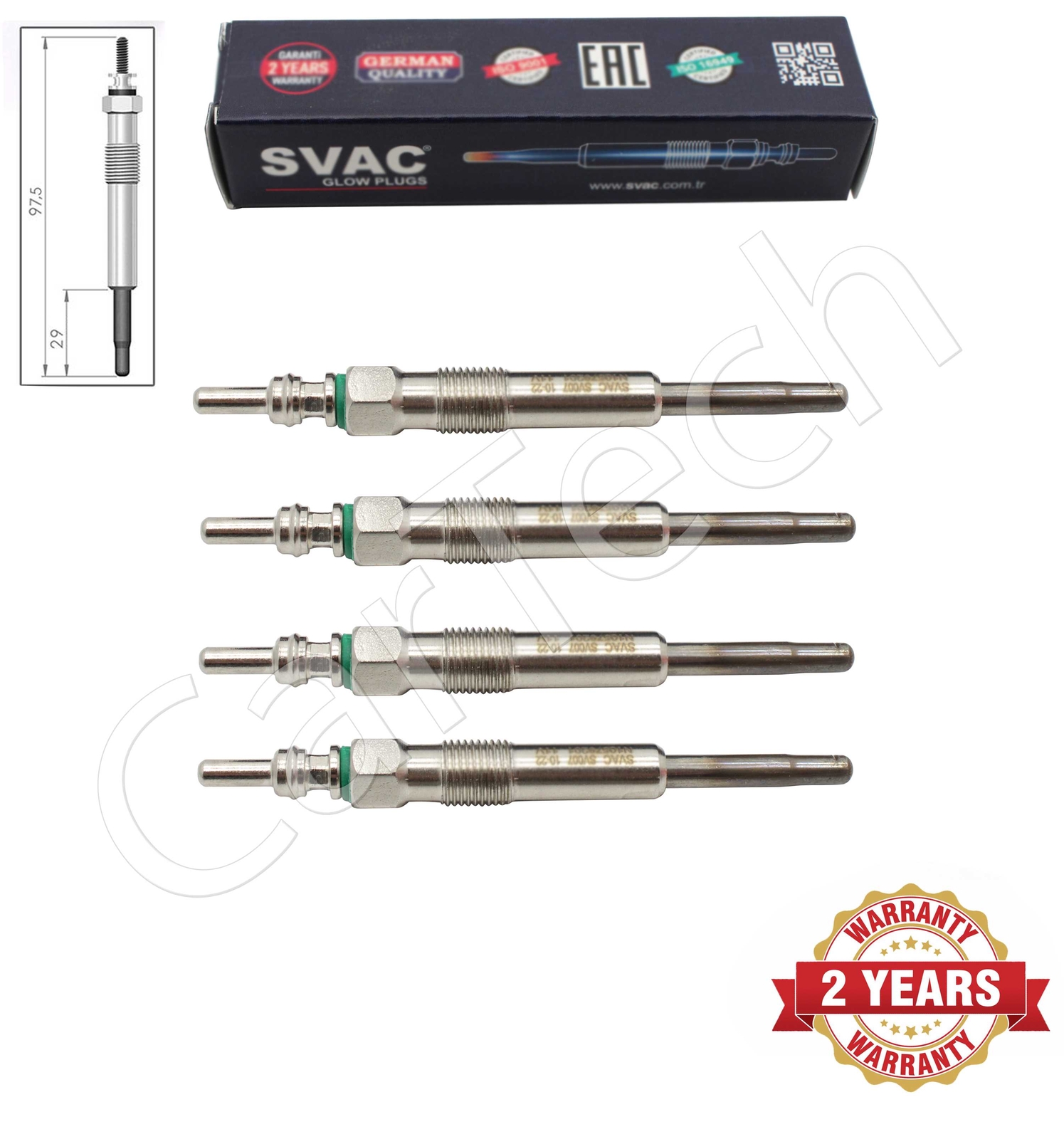 4X HEATER GLOW PLUGS FOR VW BORA PASSAT B5 GOLF MK4 POLO MK4 1.4 TDI 1.